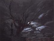 Carl Blechen, Mountain Gorge in Winter